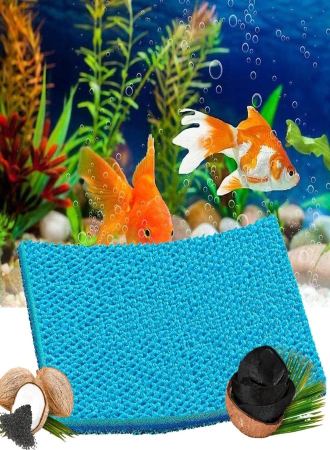 VAYINATO® (40*30*2 CM) Activated Carbon Infused 8D MultiLayer Reusable Cotton Cloth Sponge Filter Pad For Aquarium Cannister,Top,Sump Filter Media Koi Pond Bio Chemical Filter Sponge By Petzlifeworld - Image 1